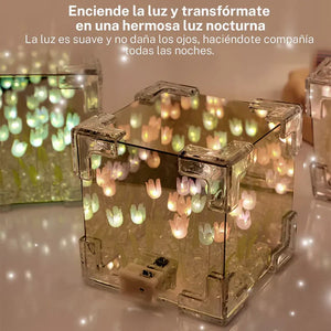 Cubo Tulipan Armado Con Caja