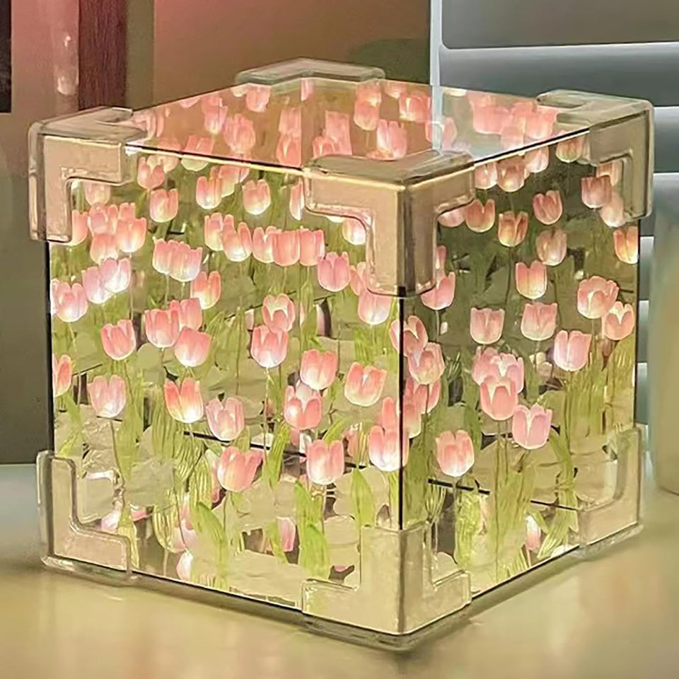 Cubo Tulipan Armado Con Caja
